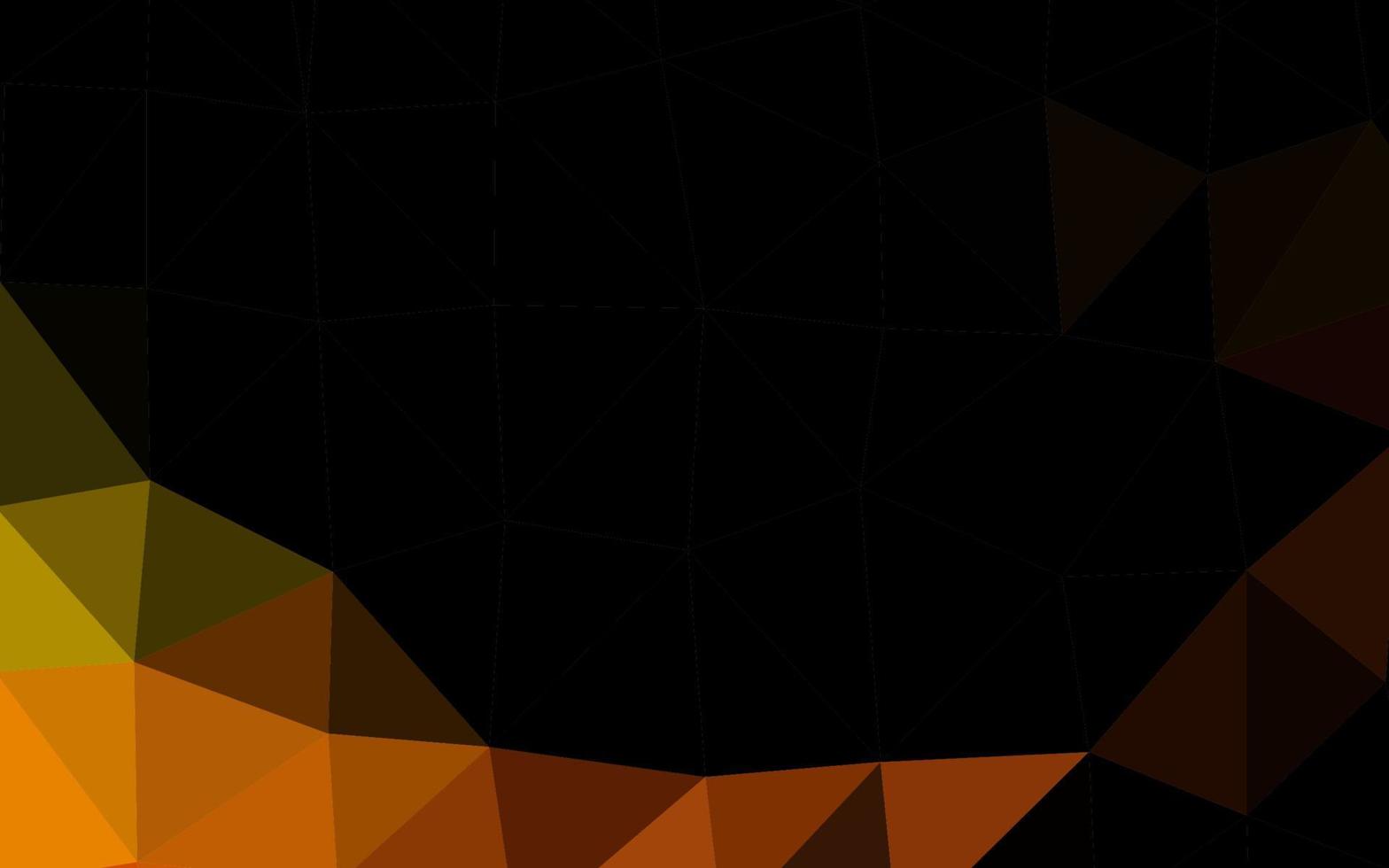 Dark Orange vector triangle mosaic cover.