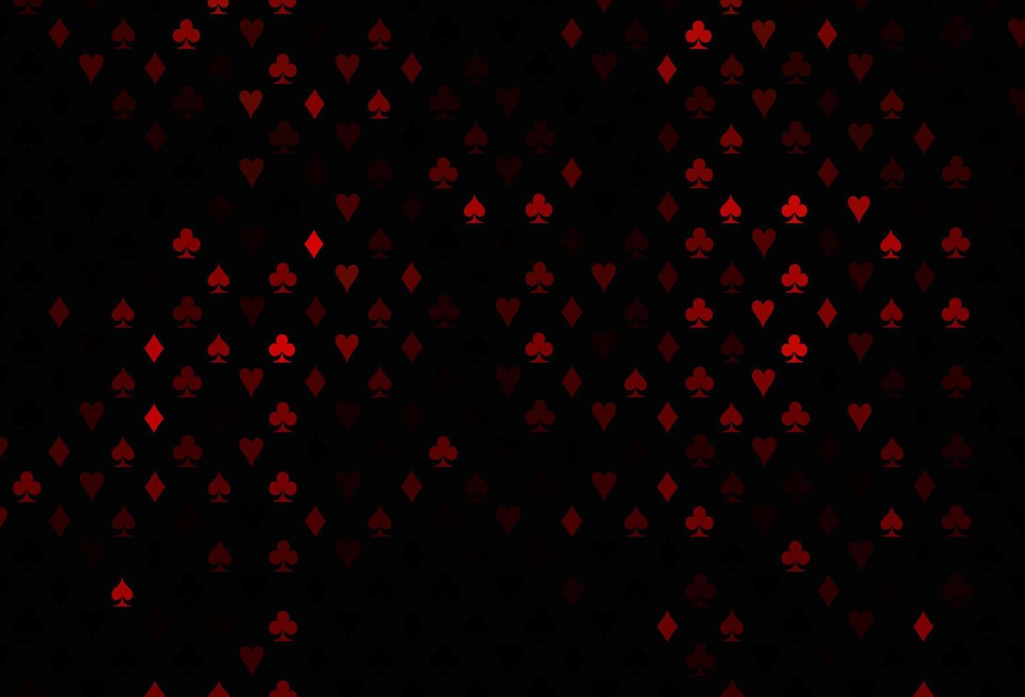 cubierta de vector rojo oscuro con símbolos de apuesta.