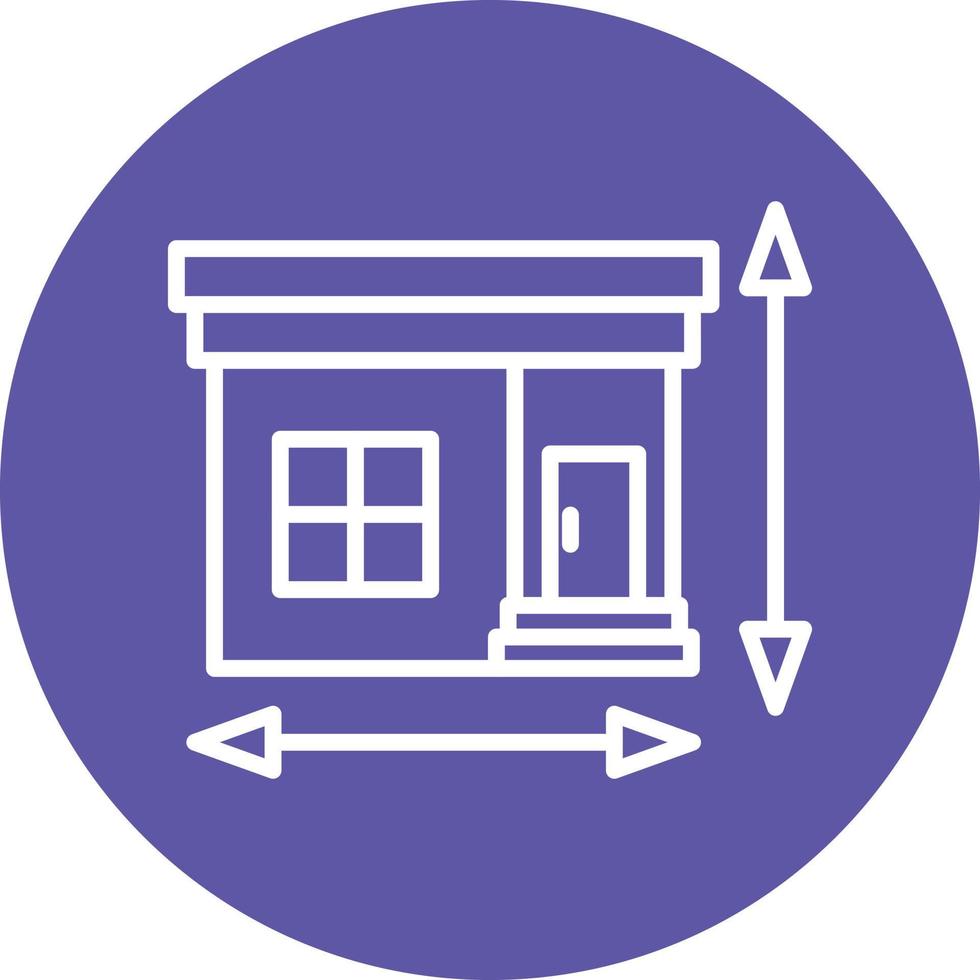 House Measurement Icon Style vector