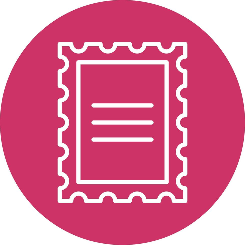 Post Stamp Icon Style vector