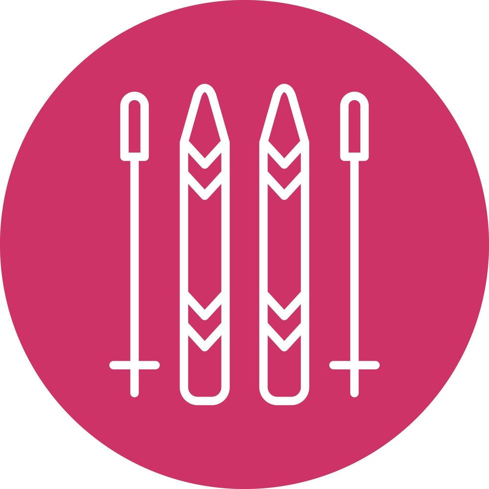 Ski Icon Style vector