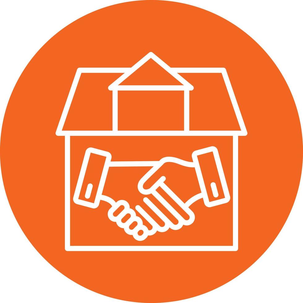 House Deal Icon Style vector