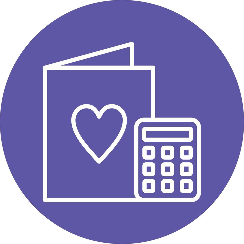 Wedding Cost Icon Style vector