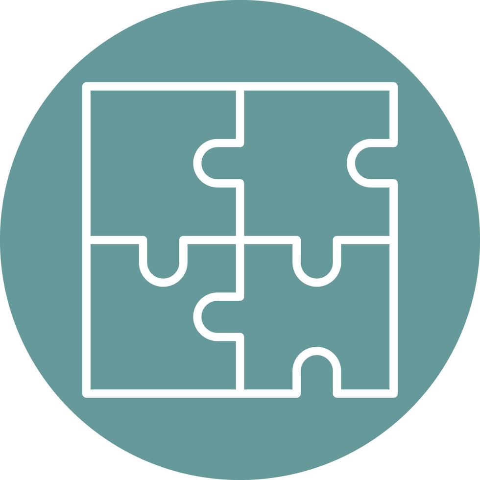 Puzzle Icon Style vector