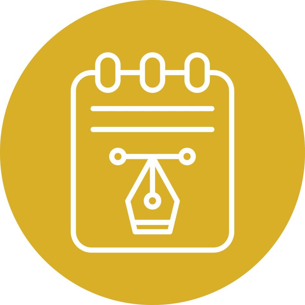 Notepad Icon Style vector