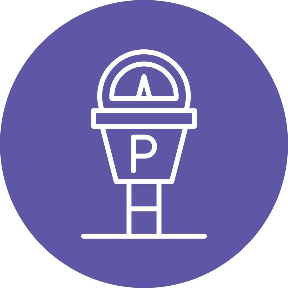 Parking Meter Icon Style vector