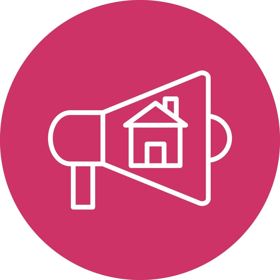 House Marketing Icon Style vector