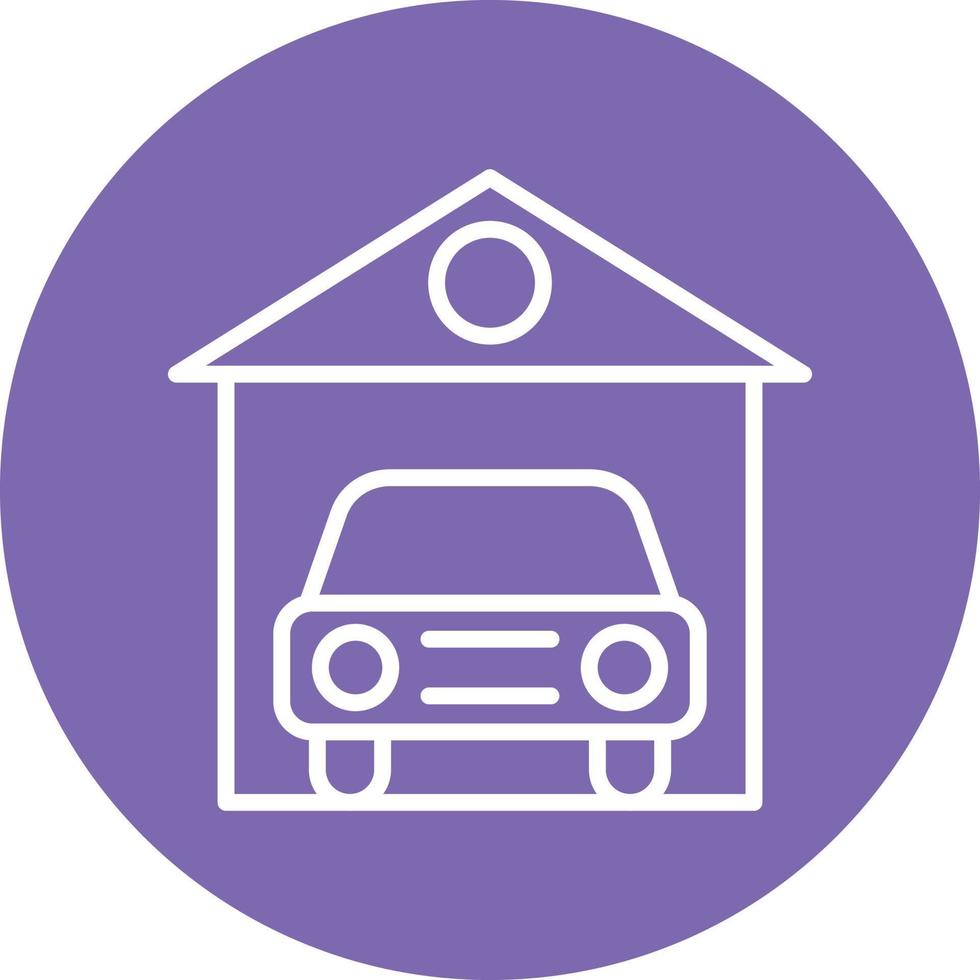 Car Garage Icon Style vector