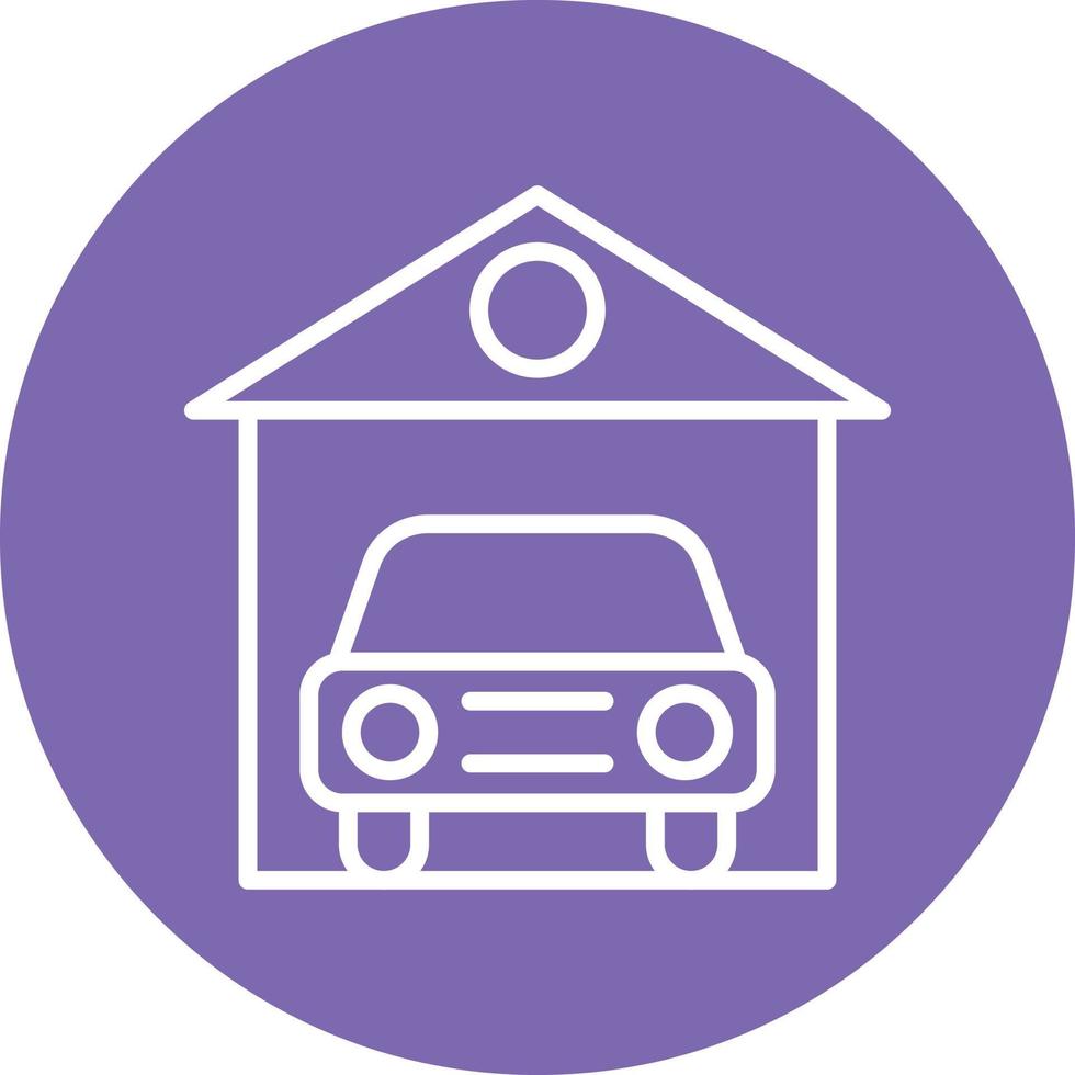 Car Garage Icon Style vector