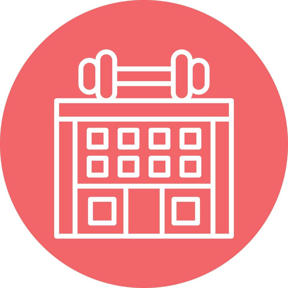 Gym Icon Style vector