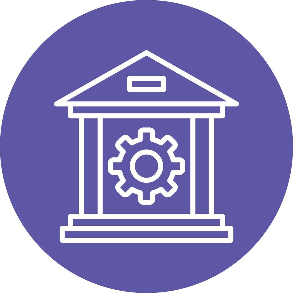 Banking System Icon Style vector