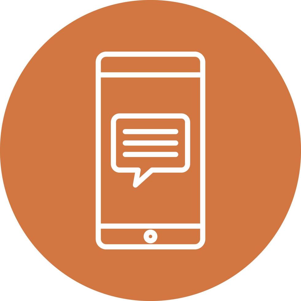 Mobile Message Icon Style vector