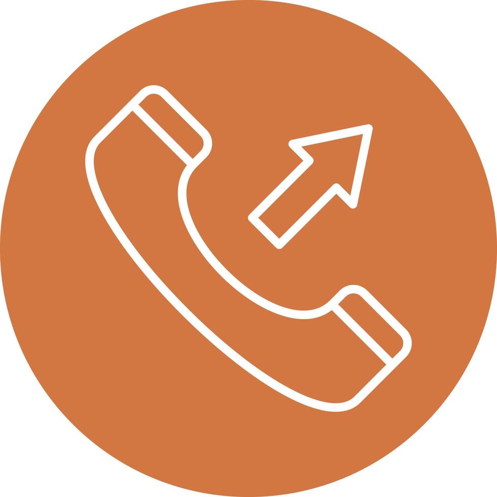 Outgoing Call Icon Style vector