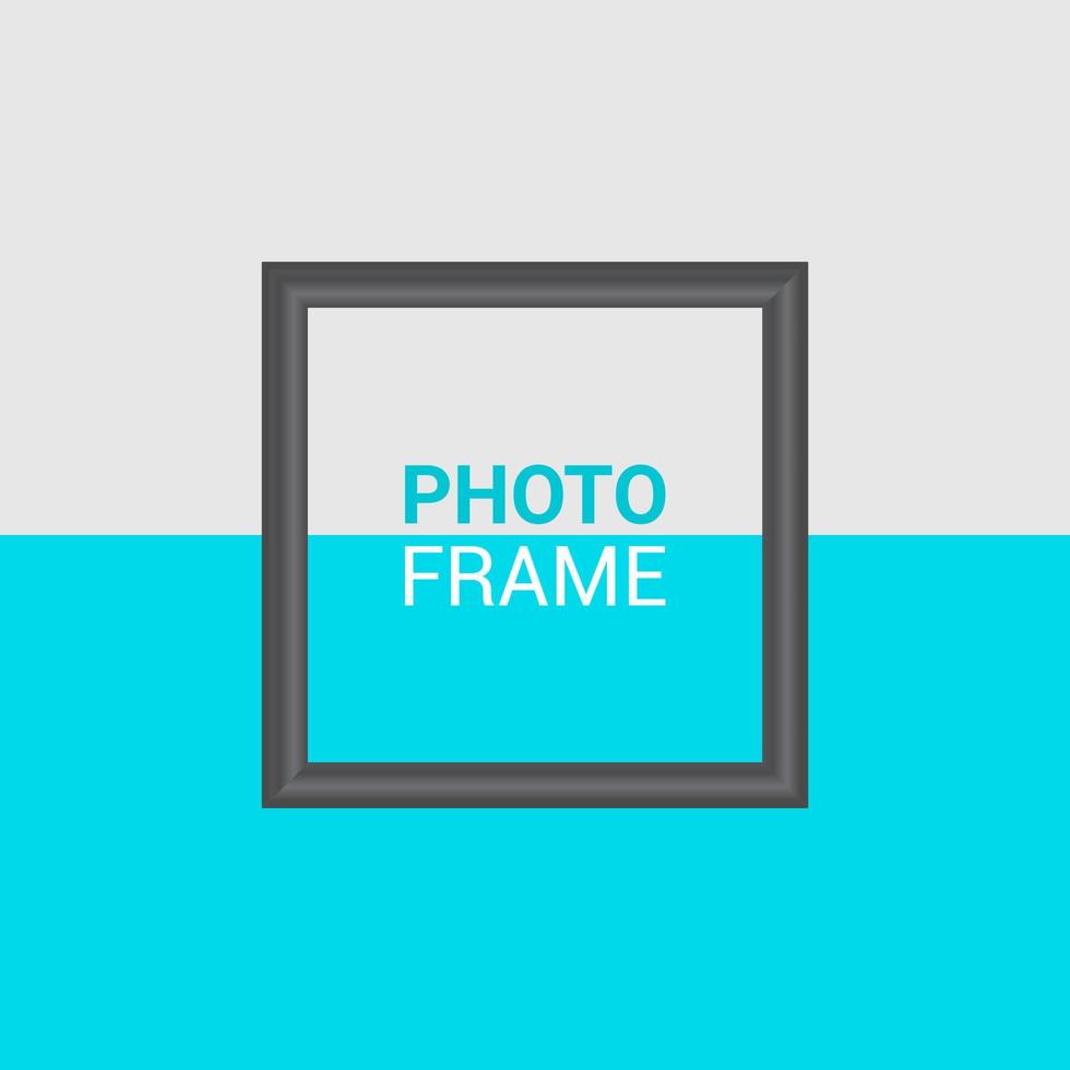 Vector photo frame design template