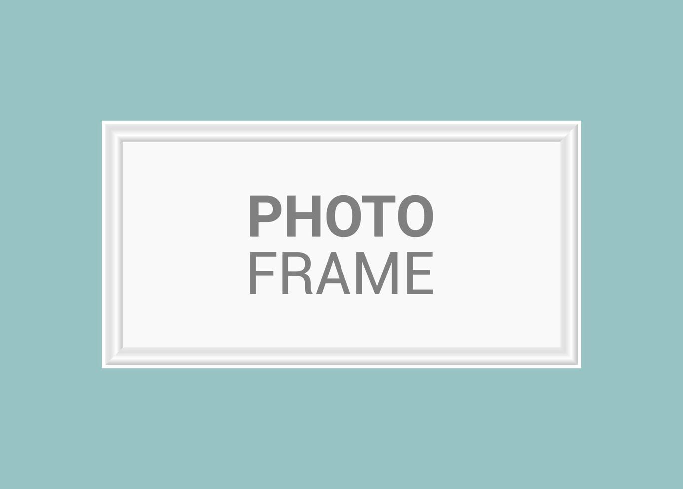 Vector photo frame design template