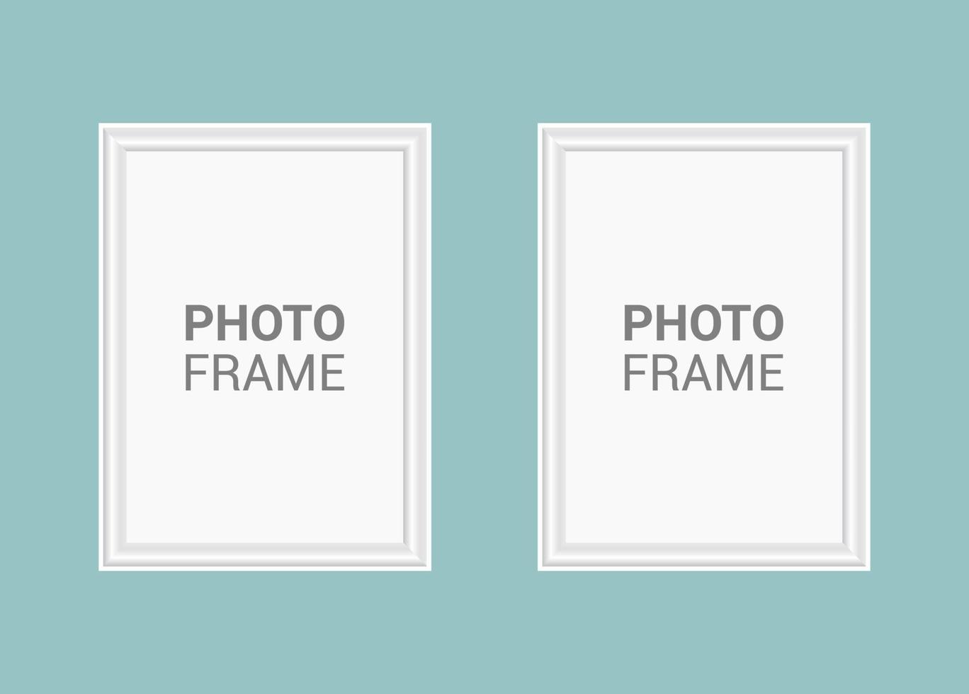 Vector photo frame design template