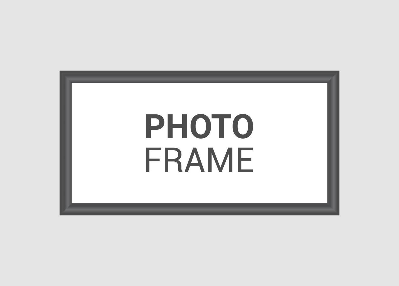 Vector photo frame design template