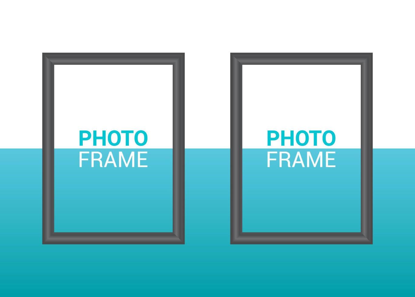 Vector photo frame design template