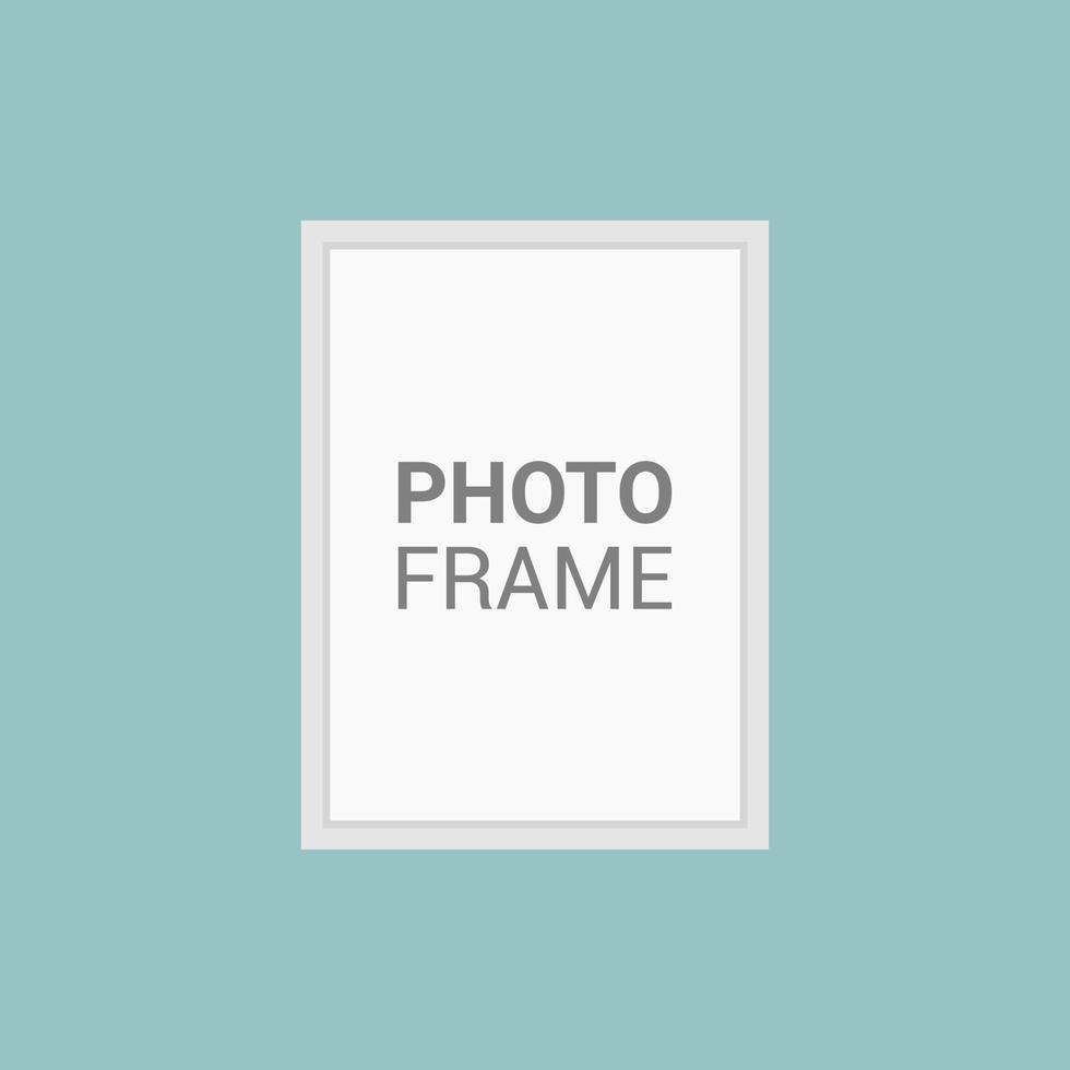 Vector photo frame design template