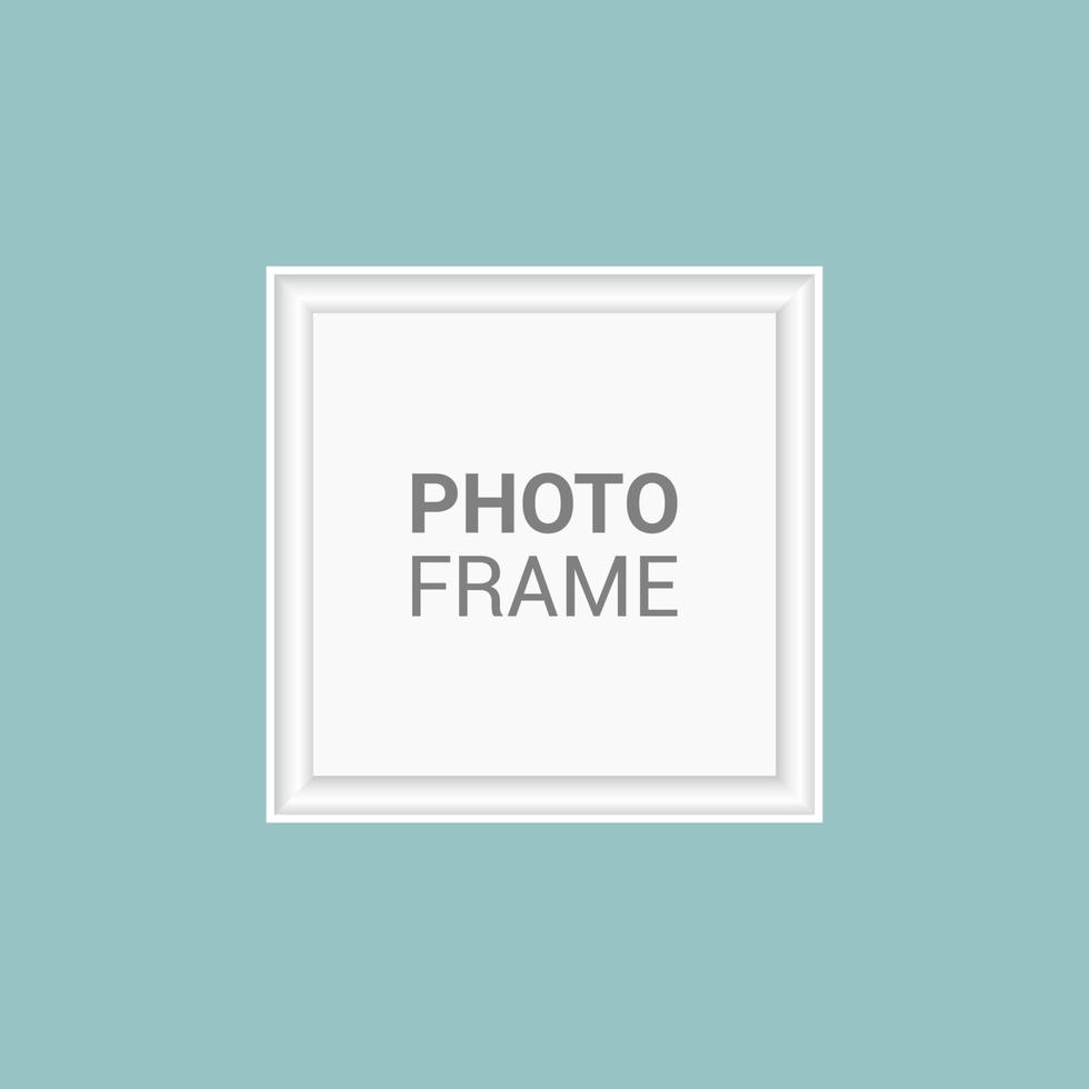 Vector photo frame design template