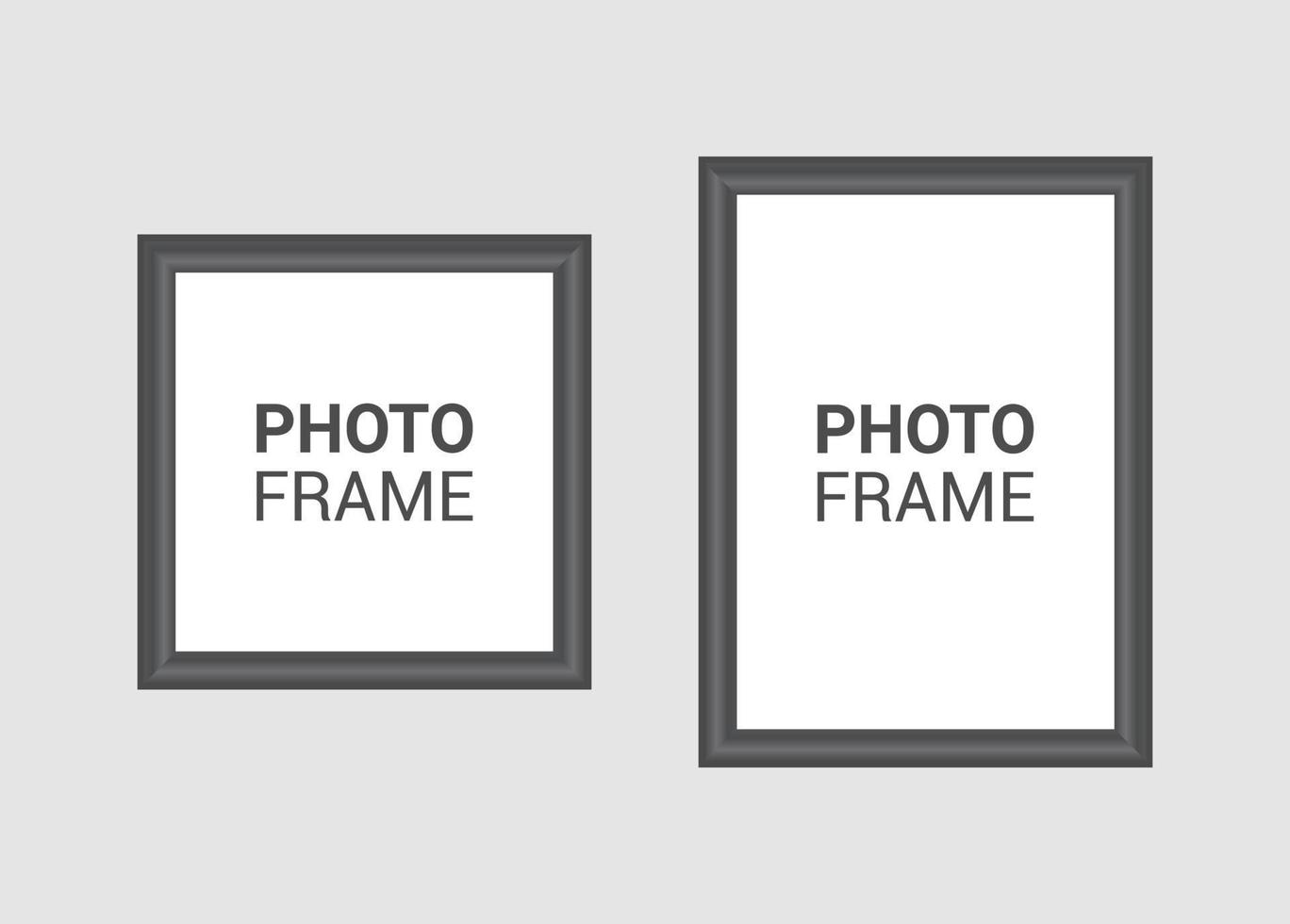 Vector photo frame design template