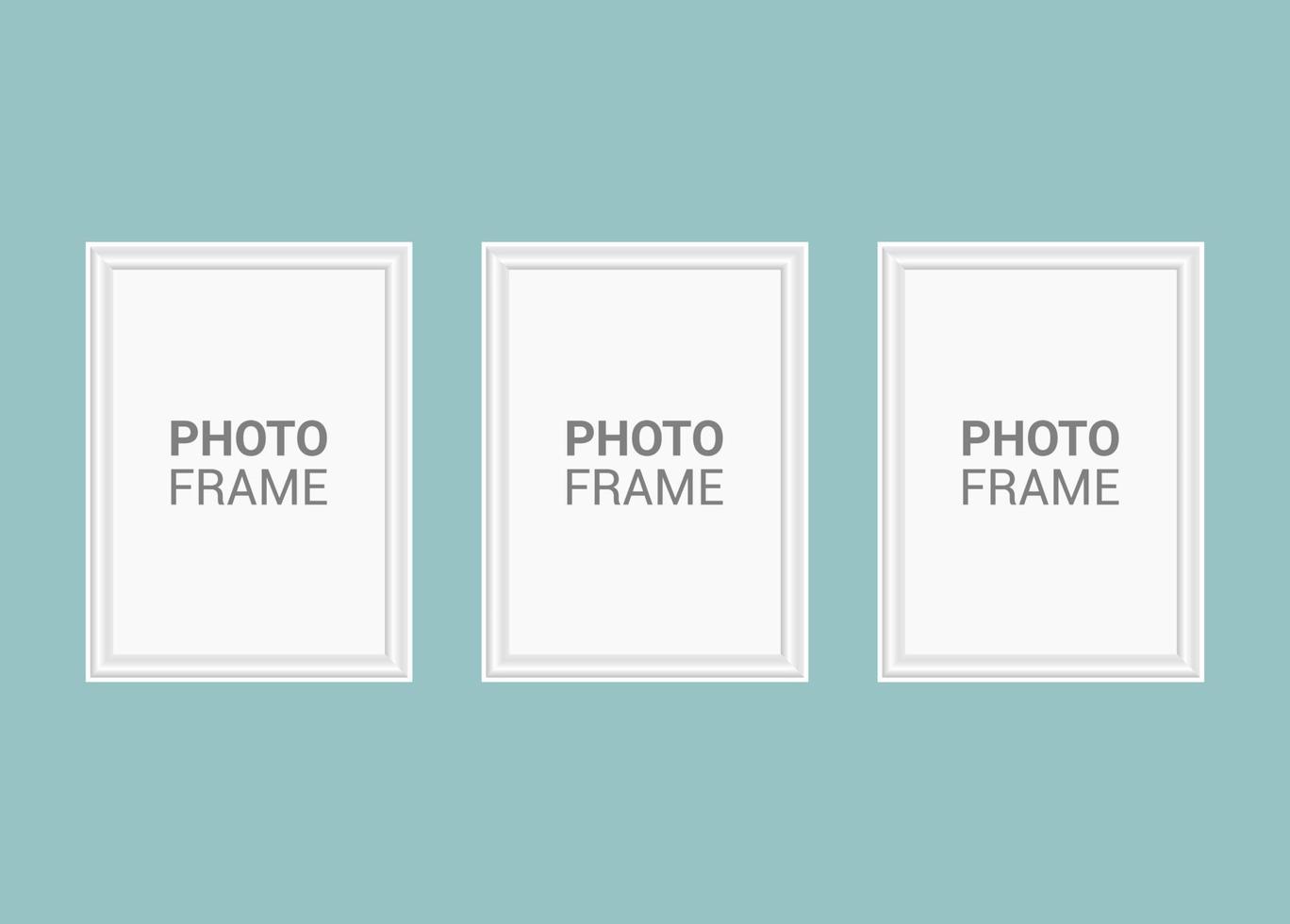 Vector photo frame design template