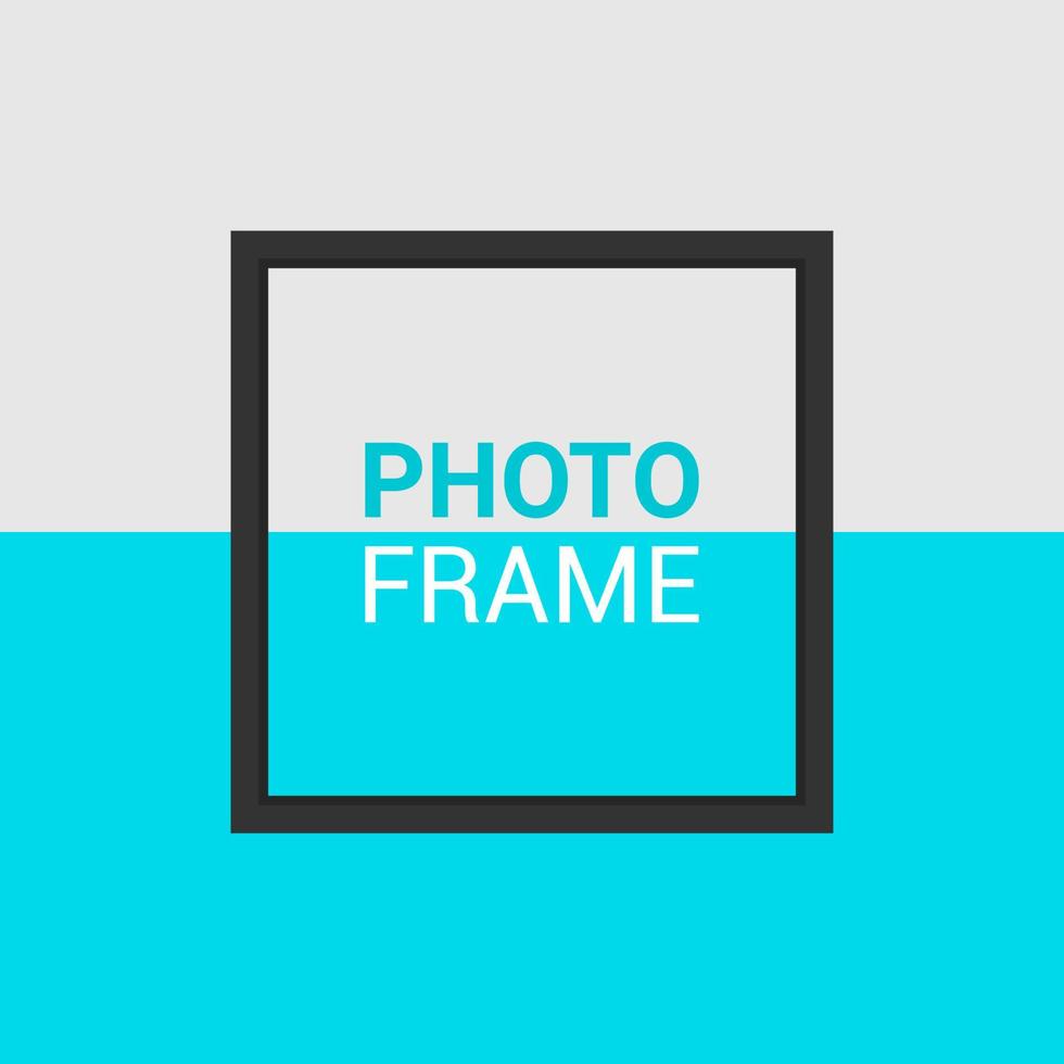 Vector photo frame design template