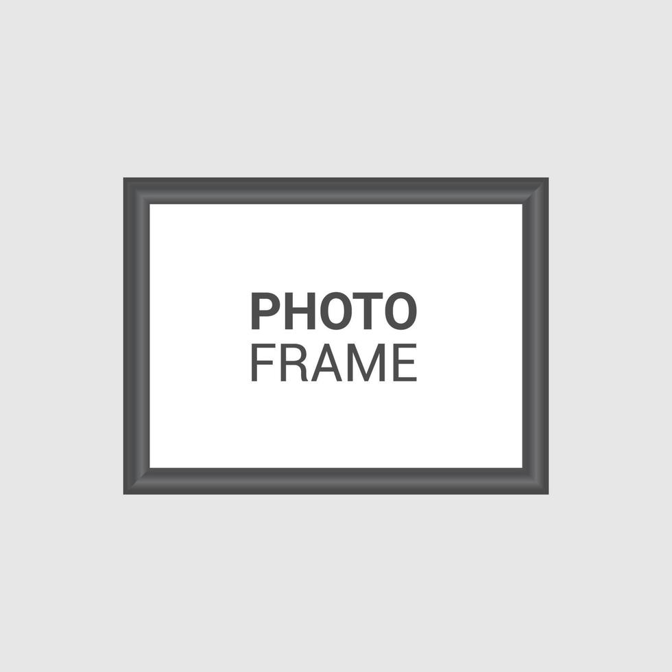 Vector photo frame design template