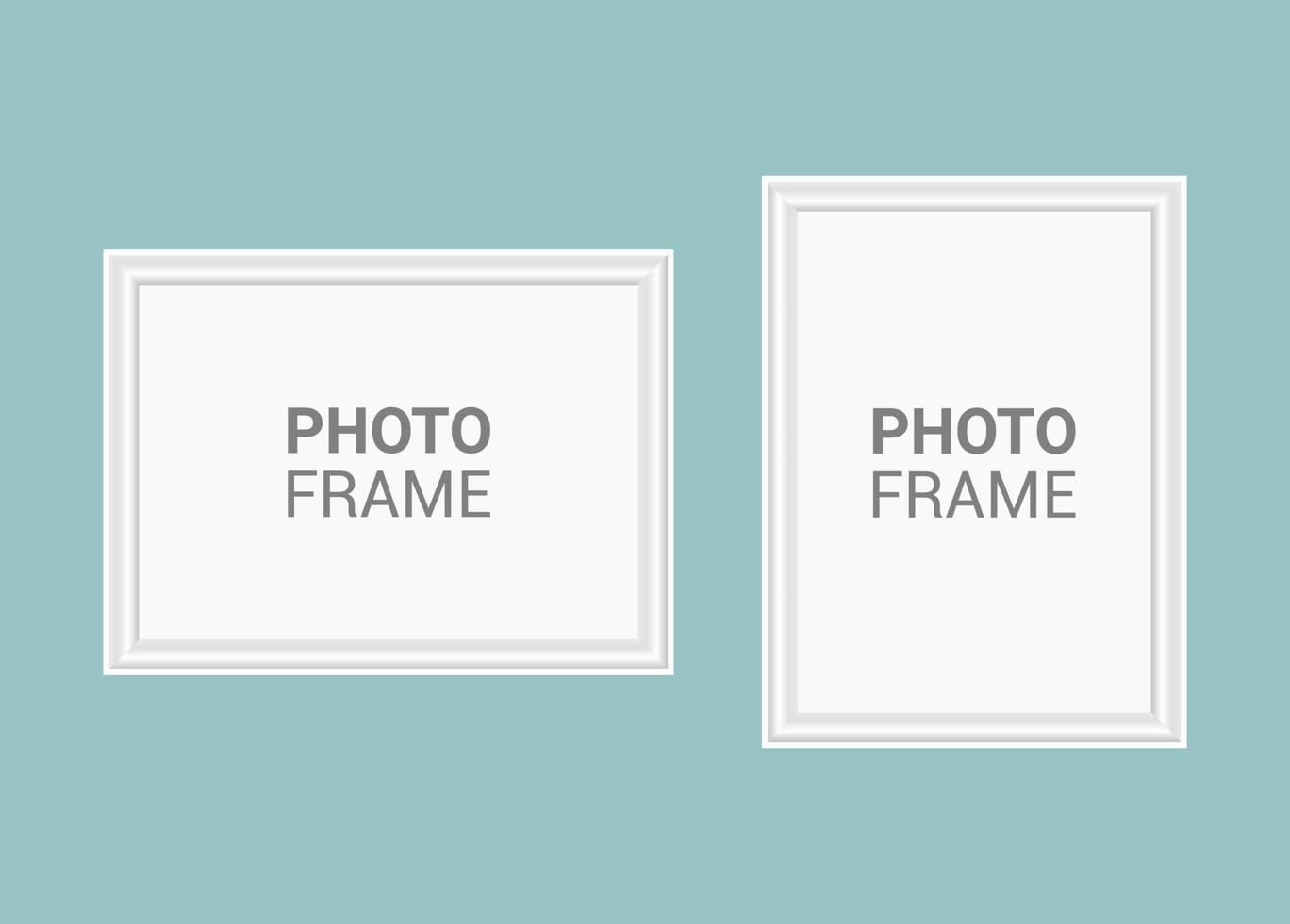 Vector photo frame design template