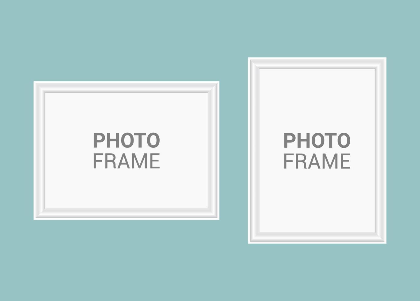 Vector photo frame design template