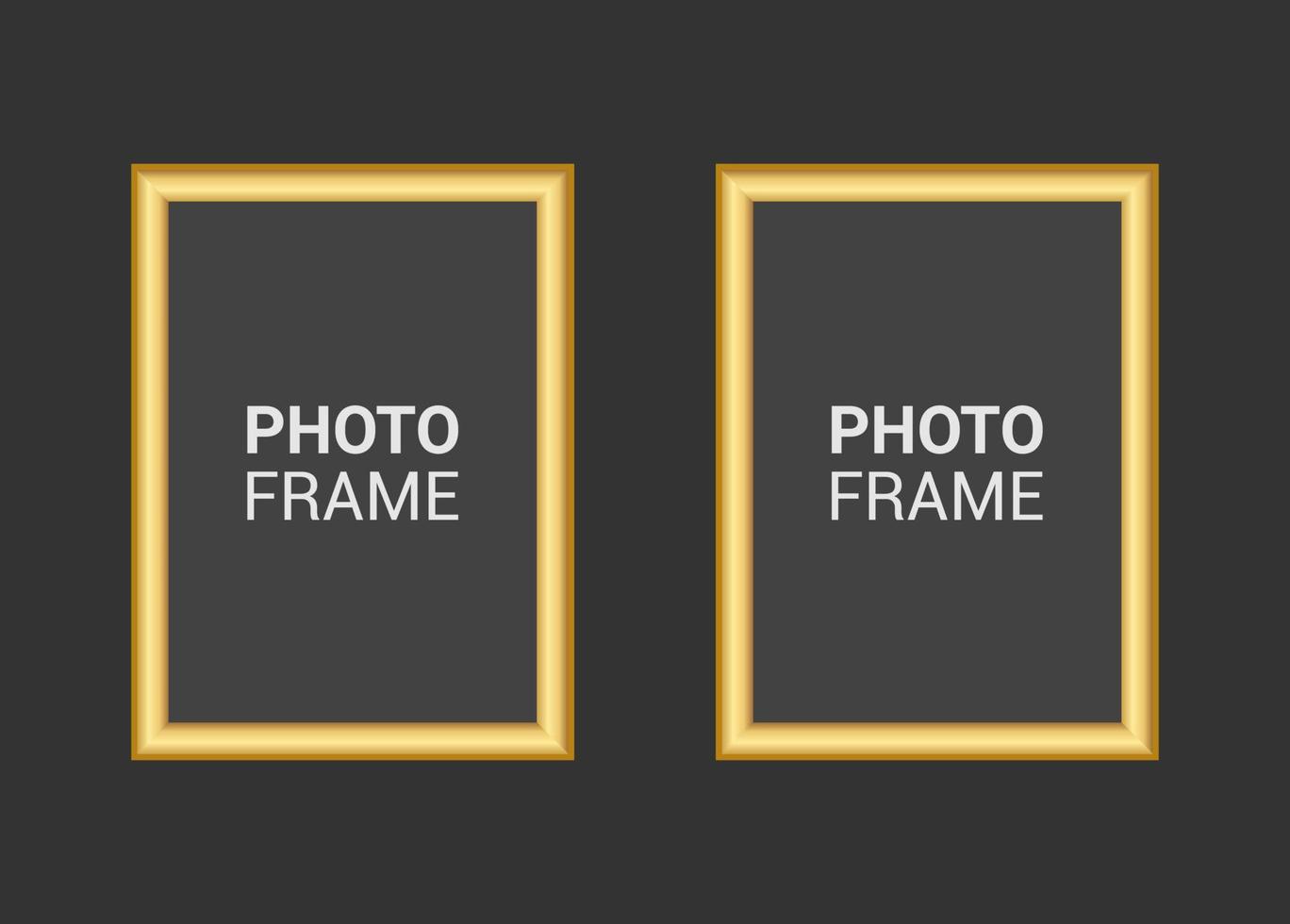 Vector photo frame design template