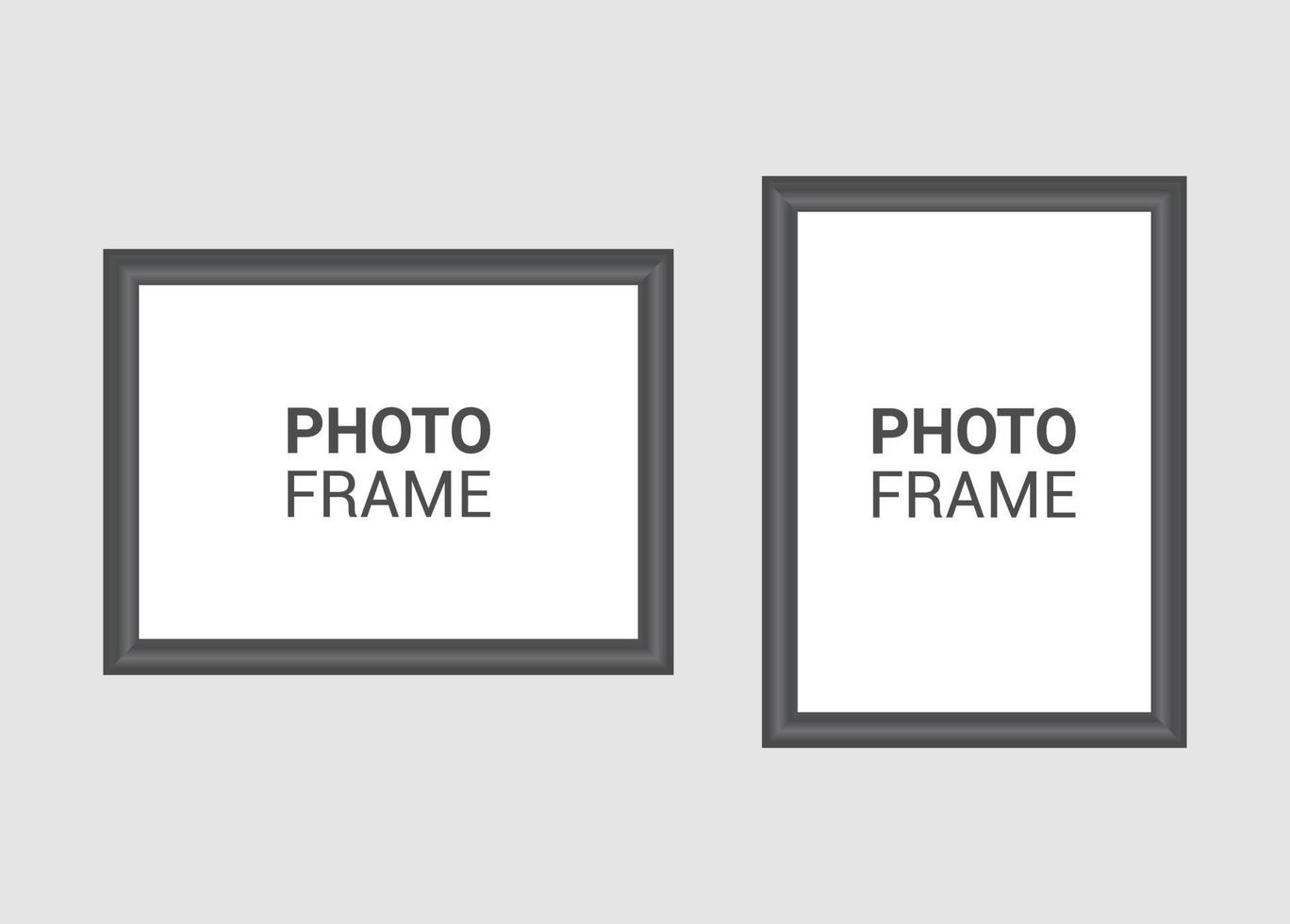 Vector photo frame design template