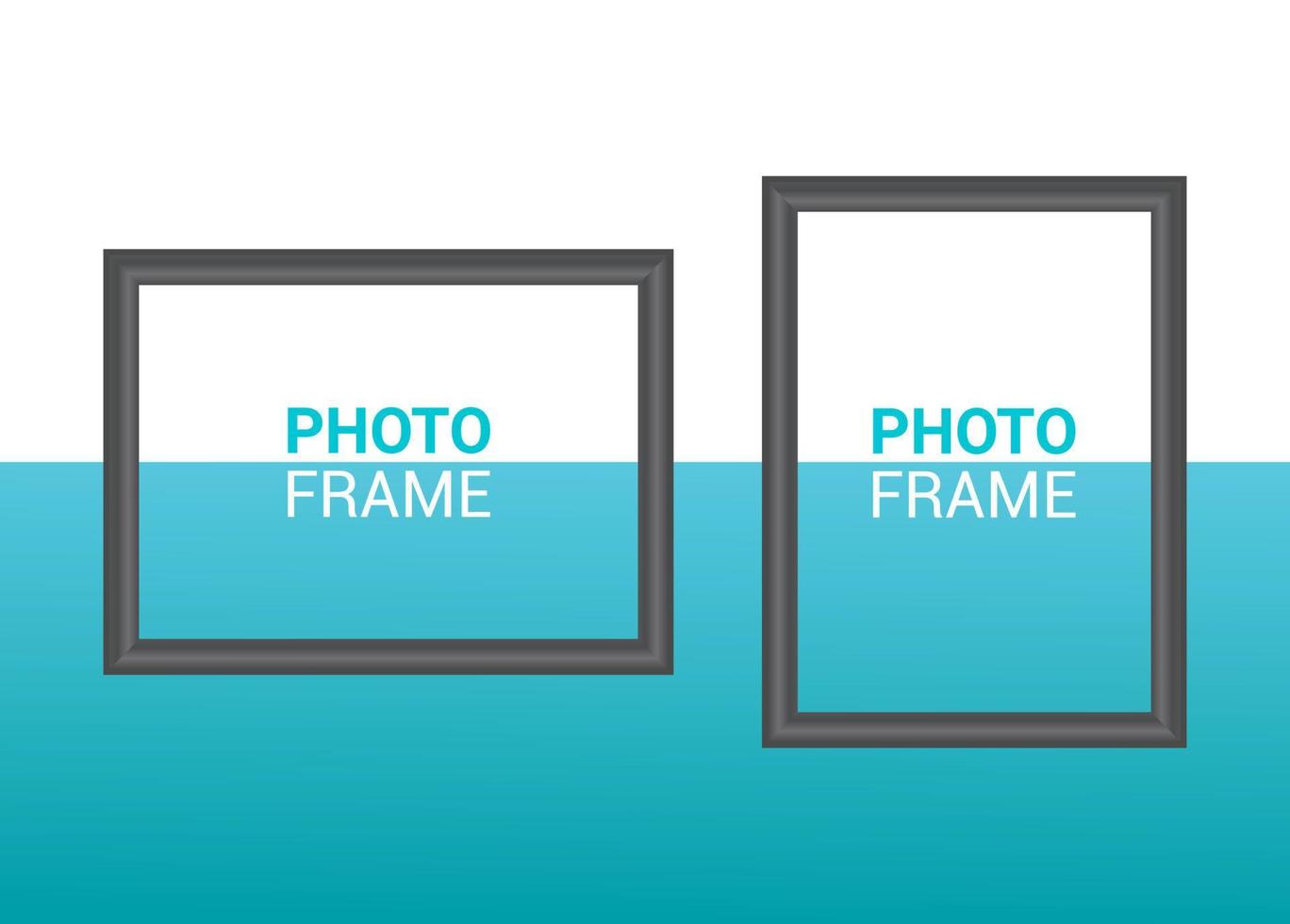 Vector photo frame design template