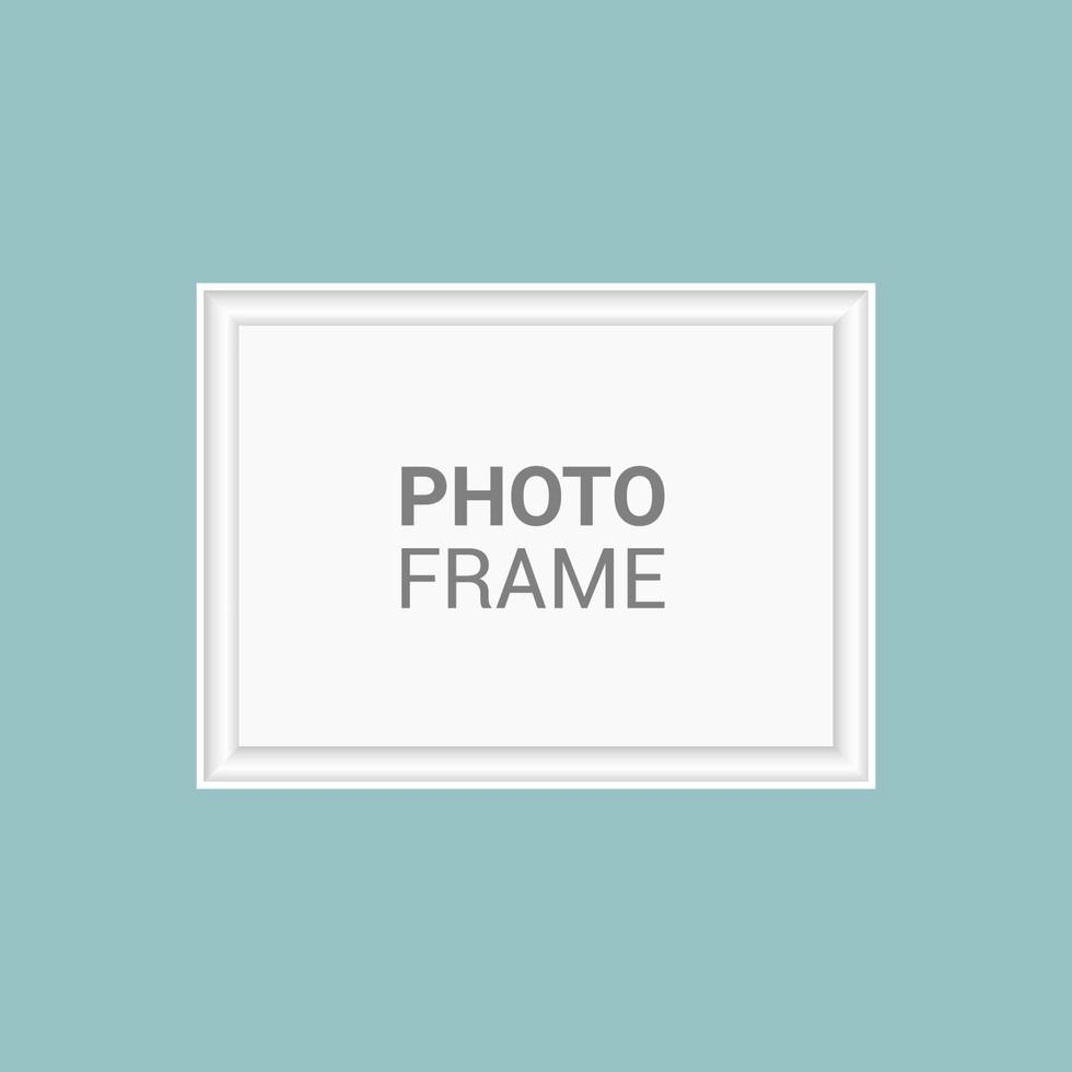 Vector photo frame design template