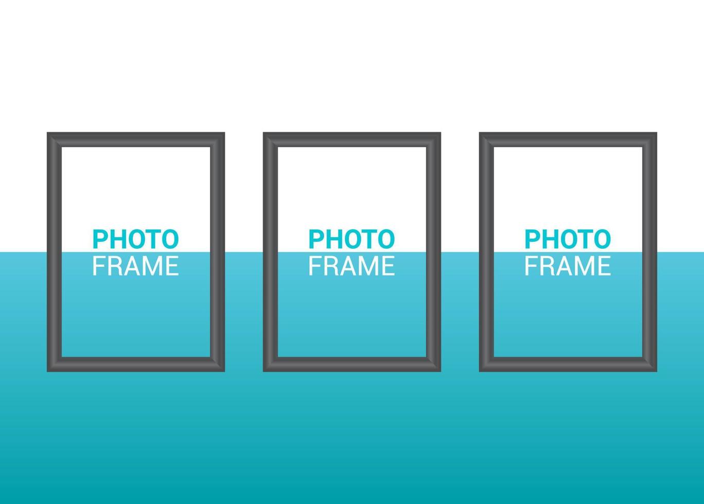 Vector photo frame design template