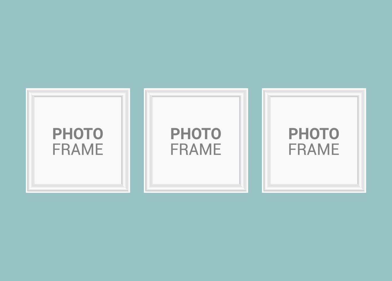 Vector photo frame design template