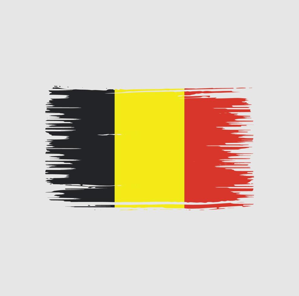 Belgium Flag Brush Design. National Flag vector