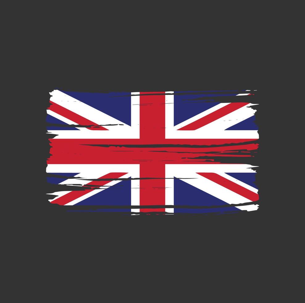 United Kingdom Flag Brush. National Flag vector