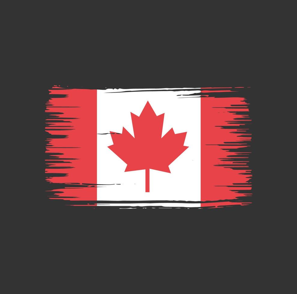 Canada Flag Brush Design. National Flag vector