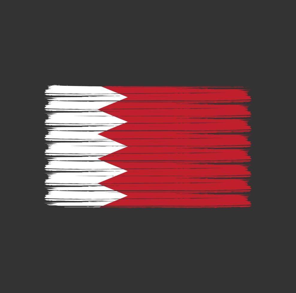 Bahrain Flag Brush Strokes. National Flag vector