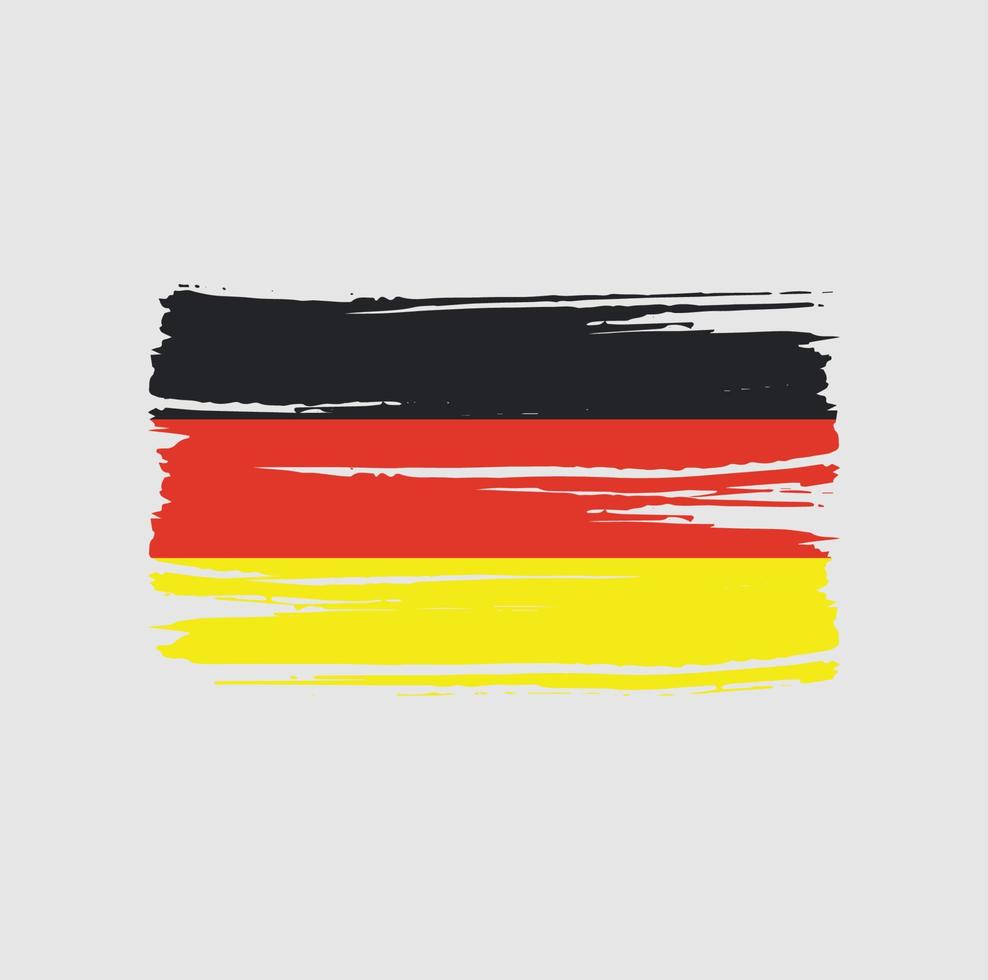 cepillo de bandera de alemania. bandera nacional vector