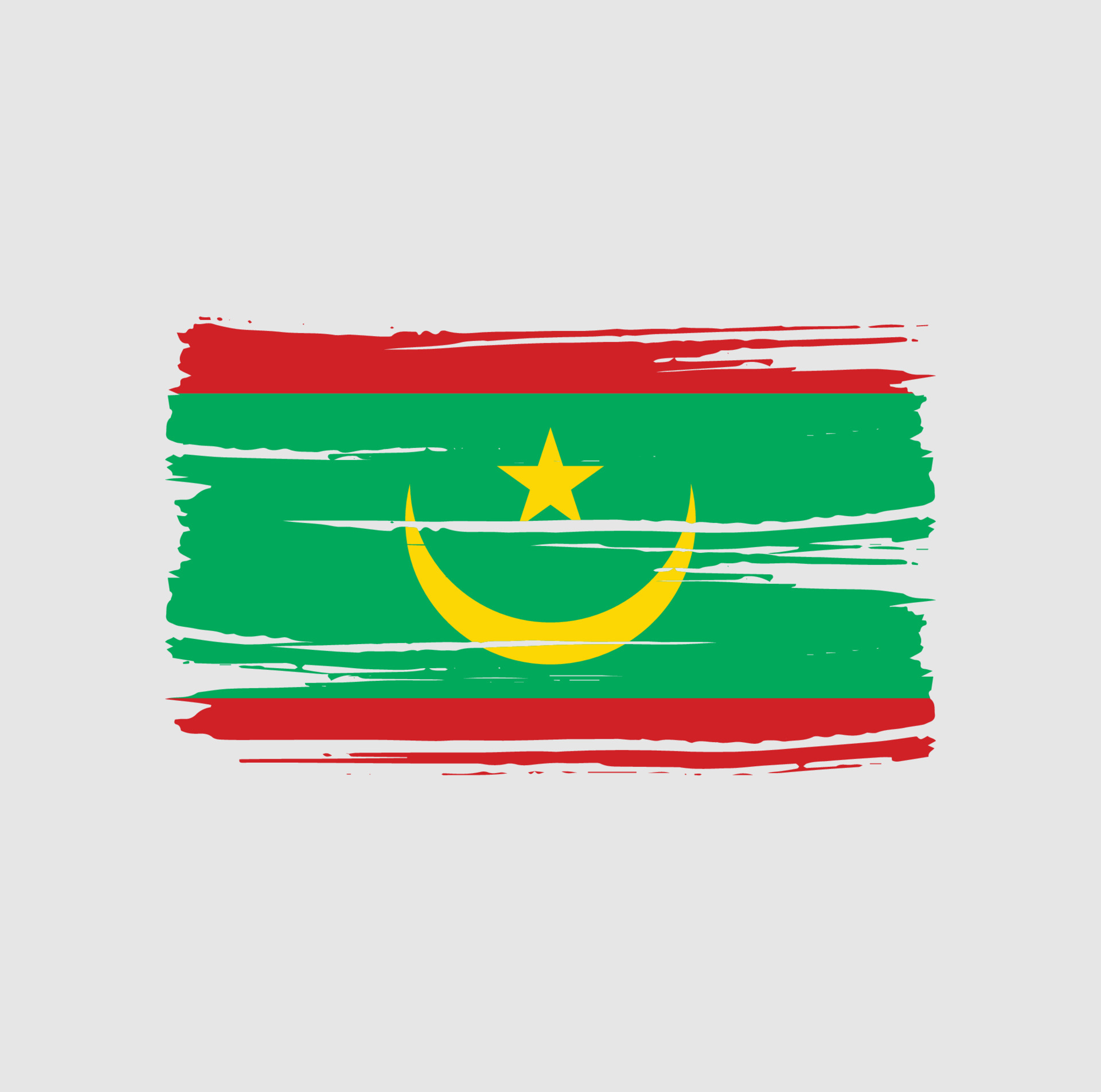 Drapeau Mauritanie, Drapeau de la Mauritanie