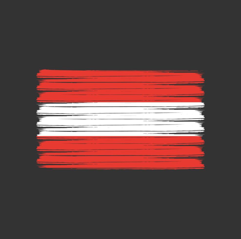 Austria Flag Brush Strokes. National Flag vector