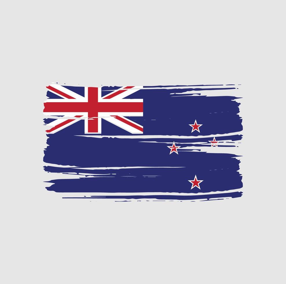 New Zealand Flag Brush. National Flag vector