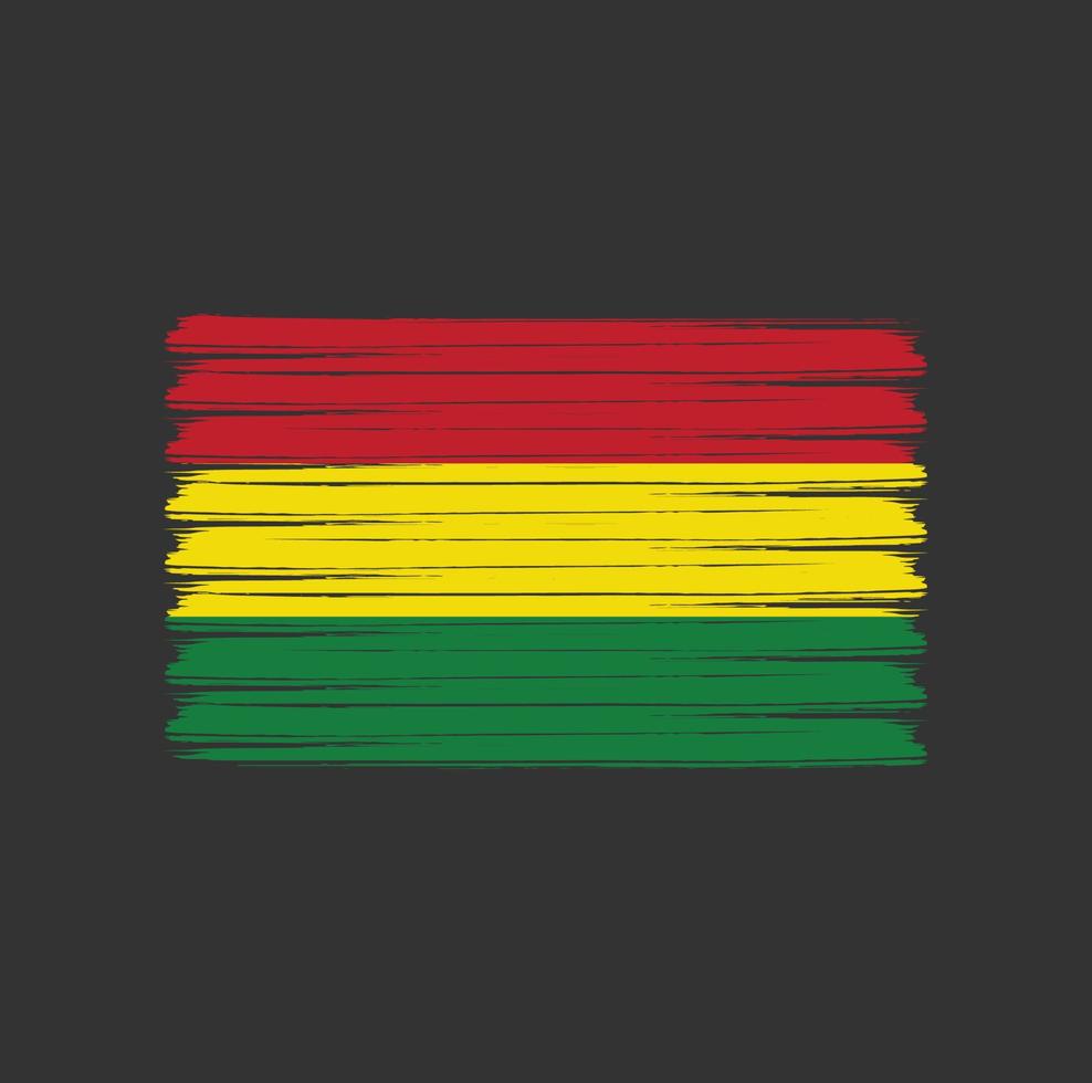 Bolivia Flag Brush Strokes. National Flag vector