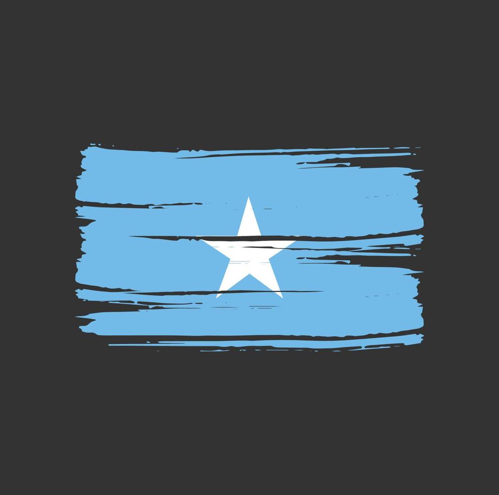 Somalia Flag Brush. National Flag vector