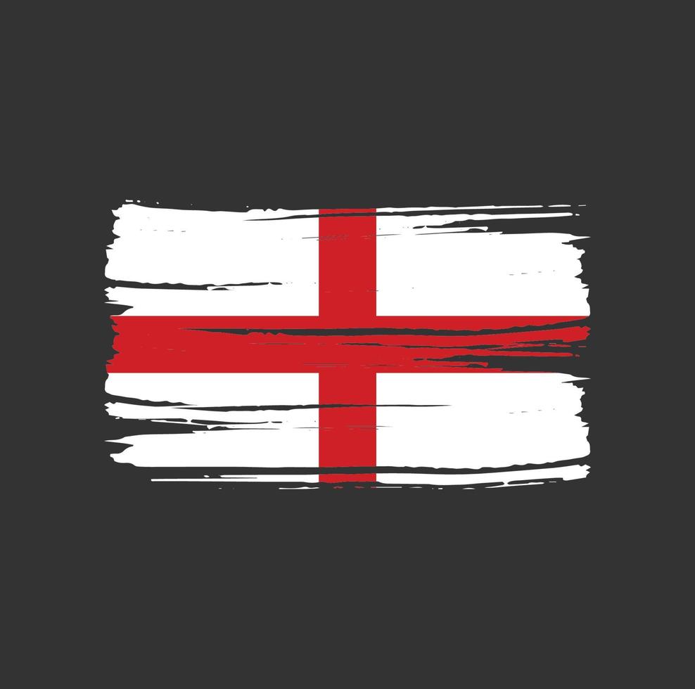 England Flag Brush. National Flag vector