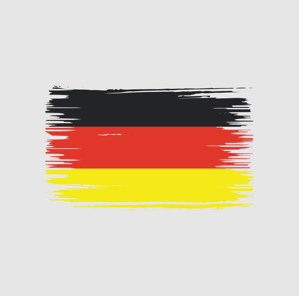 Germany Flag Brush Design. National Flag vector