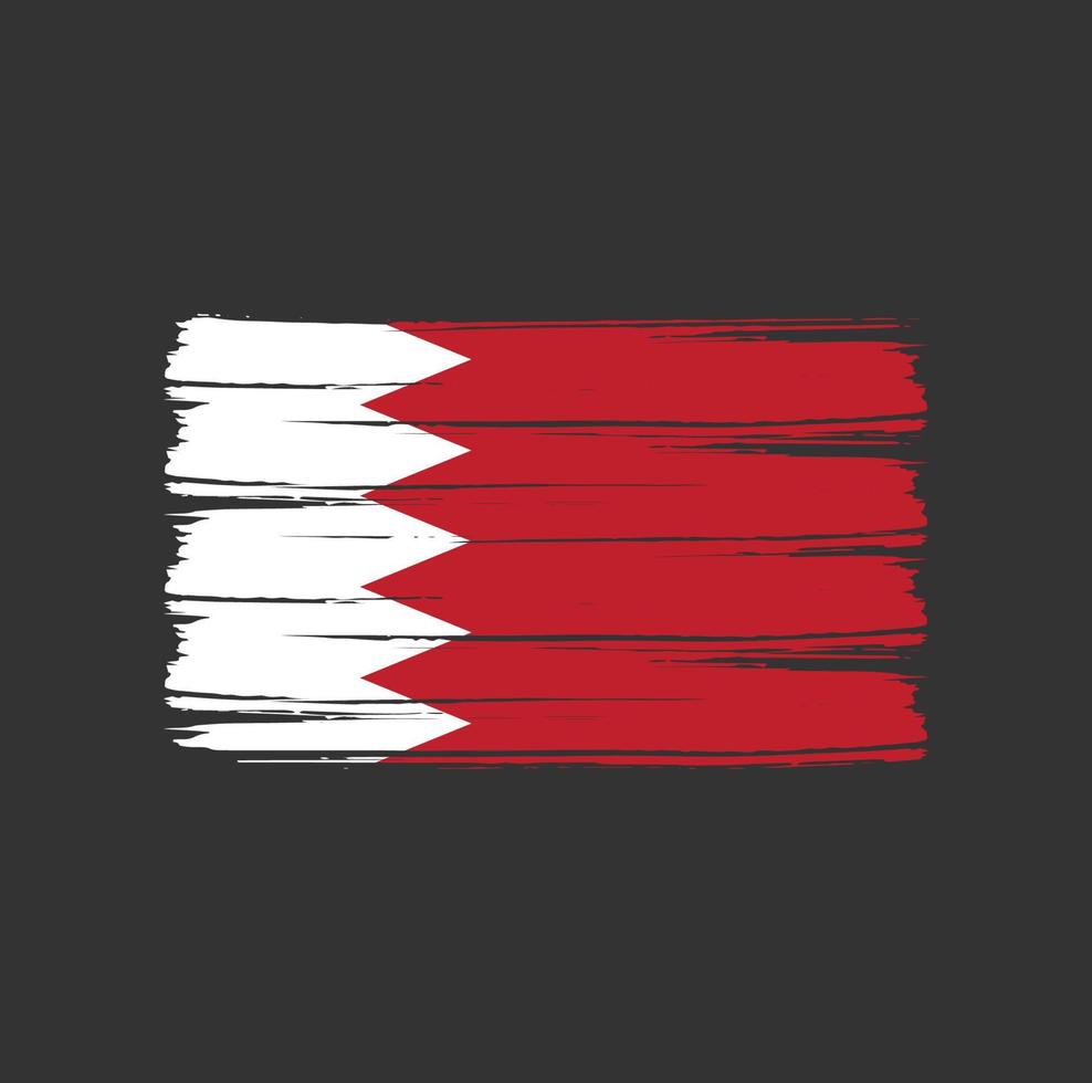 Bahrain Flag Brush Strokes. National Flag vector