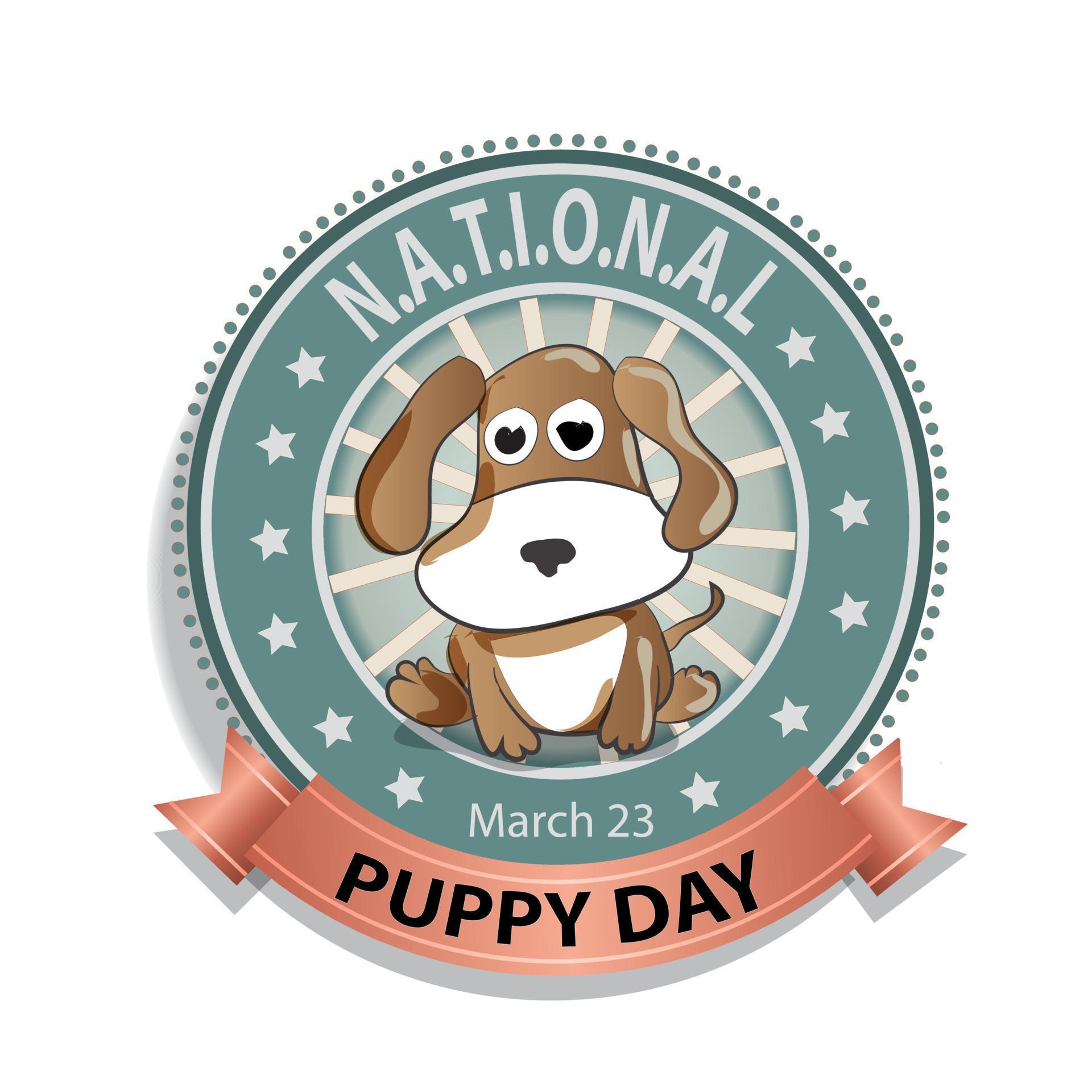 National Puppy Day 6316477 Vector Art at Vecteezy